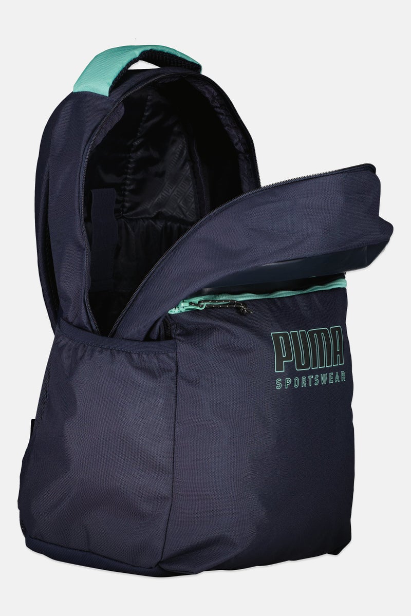 PUMA Men Brand Logo Backpack, Navy - Image 3